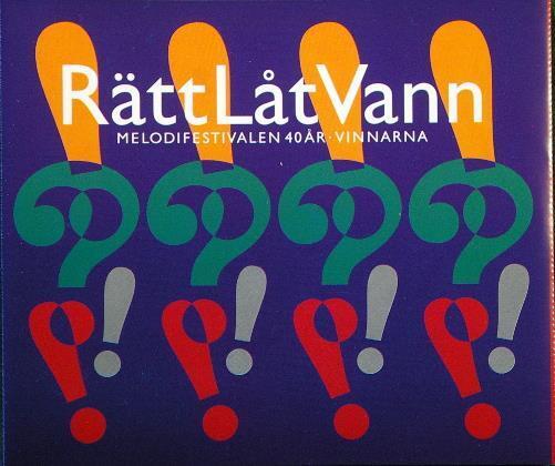 MELODIFESTIVALEN Rätt Låt Vann 40 år Vinnarna BMG 1994 Album 2CD - __ATONAL__