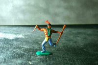 TIMPO WW Wild West Indian Running With Knife Rifle Early Body Gray Leg Red Feath - atonal.se