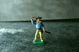 TIMPO WW Wild West Cowboy Standing Blue Vest Yellow Legs Waving Knife - __ATONAL__