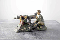 COMPOSITION Unbranded WWII World War German Machine Gunner High Position ~7cm D - __ATONAL__