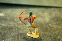 TIMPO WW Wild West Indian Archer Brown Legs Leaning Blue Belt - __ATONAL__