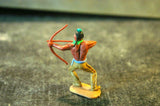 TIMPO WW Wild West Indian Archer Brown Legs Leaning Blue Belt - __ATONAL__