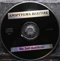 APOPTYGMA BERZERK The 2nd Manifesto Norway 1992 CD Maxi Single - __ATONAL__