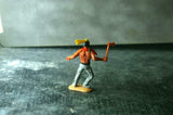 TIMPO WW Wild West Indian Standing Holding Axe Early Body Gray Legs Yellow Feath - atonal.se