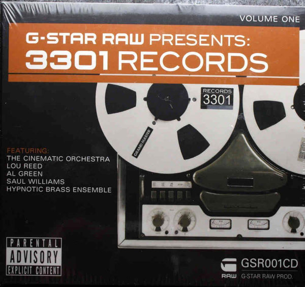 G-Star Raw Presents: 3301 Records - Volume One Digipak Sealed CD - atonal.se