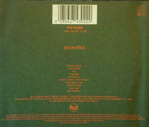 WEDDING PRESENT Bizarro  RCA ‎– PD74302 Germany 1989 10trx CD - __ATONAL__