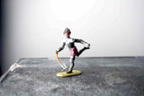 ELASTOLIN PLASTIC Medieval Knight On Foot Running Mini Scale ~4cm A - atonal.se