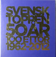 SVENSKTOPPEN 50 AR 100 Ettor 1962-2012 Sony 100trx cardboard box 2012 5CD - atonal.se