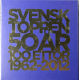 SVENSKTOPPEN 50 AR 100 Ettor 1962-2012 Sony 100trx cardboard box 2012 5CD - atonal.se