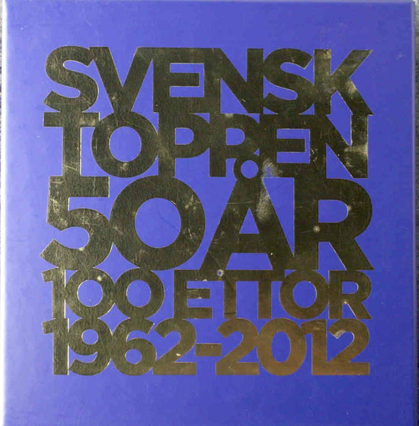 SVENSKTOPPEN 50 AR 100 Ettor 1962-2012 Sony 100trx cardboard box 2012 5CD - atonal.se