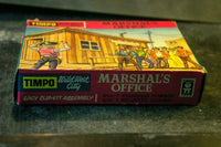 TIMPO WW Wild West Cowboy Town Building US Marshals Office Boxed - __ATONAL__