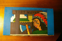 MICKI Gemla Sweden Fort Wayne 6151 Wood Wild West WW Cowboy Sturdy Pieces in Box - __ATONAL__