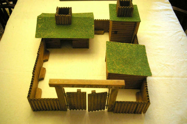 MICKI Sweden Fort Delaware Holz Wood Wild West WW Cowboy Town Sturdy Pieces - atonal.se