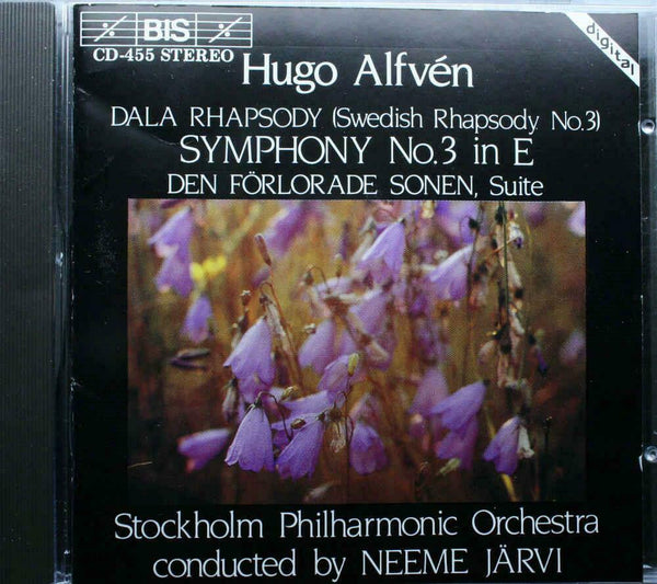 ALFVEN - HUGO ALFVEN Symphony No3 Neeme Jarvi StockholmPhilharmon BIS CD 455 12tr 1989 CD - __ATONAL__