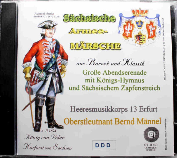 SACHSISCHE MILITARMARCHE Studios B SC100318 HMK13 OTL Bernd Mannle 2000 22trx CD - __ATONAL__