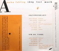 FEHLING ANNIKA Oktoberbarn Beehive Records Sweden 1993 CD Single - atonal.se